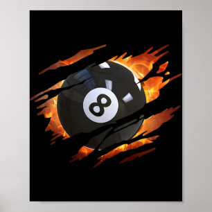 Billiards S Men 8 Ll Pool S Pool League Poster