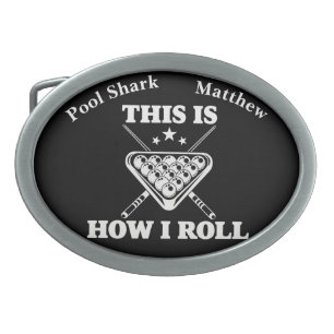 Billiards Saying Highlighting Pool Game Pride Belt Buckle