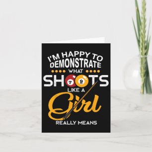 Billiards Shirt Card