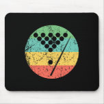 Billiards Shirt - Vintage Retro Pool  Mouse Pad
