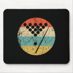 Billiards Shirt - Vintage Retro Pool  Mouse Pad