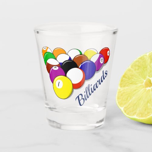 Billiards Shot Glass