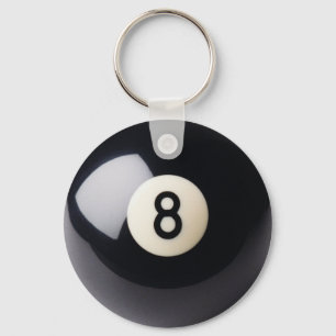 Billiards Snooker 8-Ball Keychain