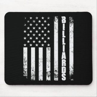 Billiards Snooker American Flag Usa Games Sport Bi Mouse Pad