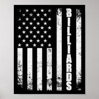 Billiards Snooker American Flag Usa Games Sport Bi