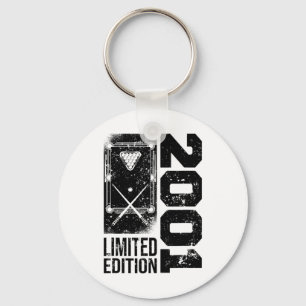 Billiards Snooker-gamer Vintage 2001 Birthday Pool Keychain