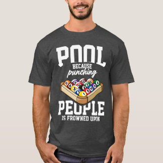 Billiards Snooker Pool Game Player Sports Competit T-Shirt