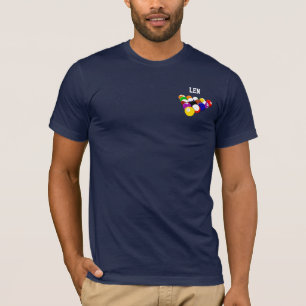 Billiards template polo shirt, ready to customize