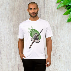 Billiards Triangle and Cue Stick T-Shirt