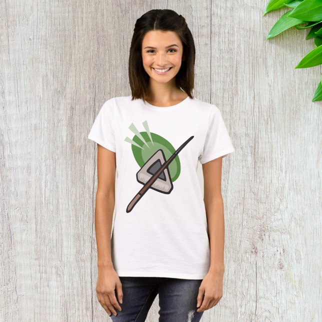 Billiards Triangle and Cue Stick T-Shirt (Creator Uploaded)