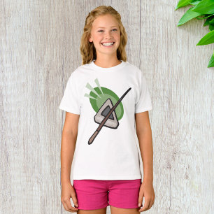 Billiards Triangle and Cue Stick T-Shirt