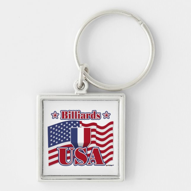 Billiards USA Keychain (Front)