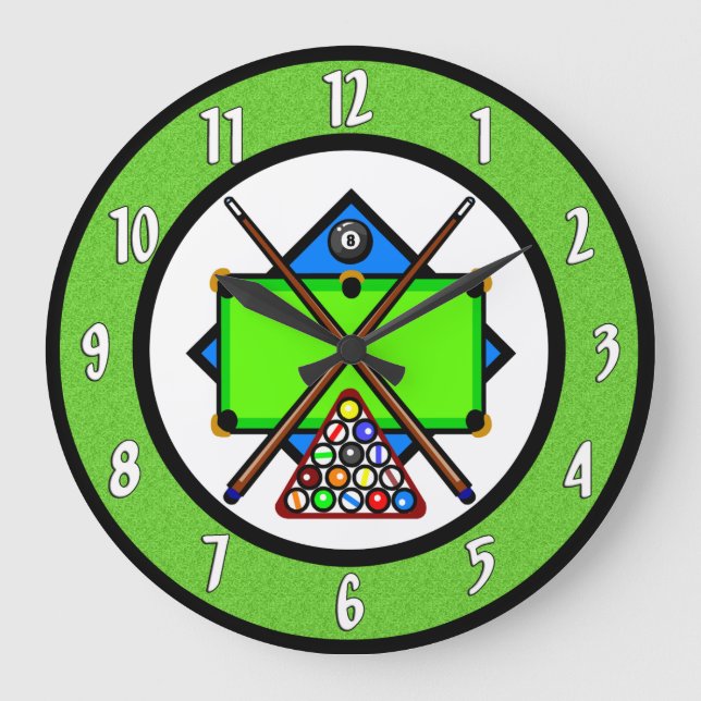 Billiards Wall Clock (Front)