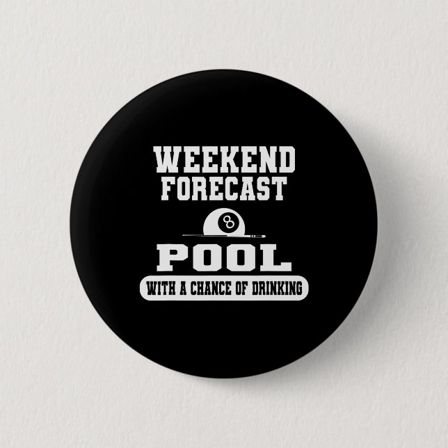 Billiards Weekend Forecast Billiard Pool Players F Button (Front)