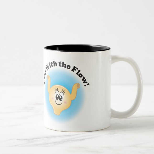Billie Bladder "I Go With The Flow" Coffee Mug (Right)
