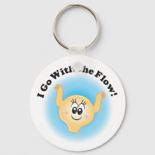 Billie Bladder "I Go With The Flow" Keychain