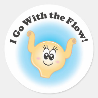 Billie Bladder "I Go With The Flow" Stickers