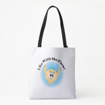 Billie Bladder "I Go With The Flow" Tote Bag