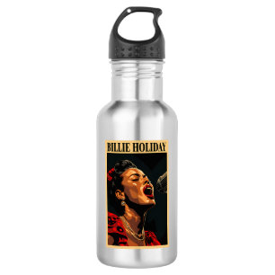 Billie Holiday Stainless Steel Water Bottle
