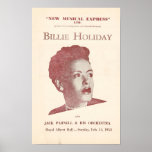 Billie Holiday Vintage Flyer   Poster