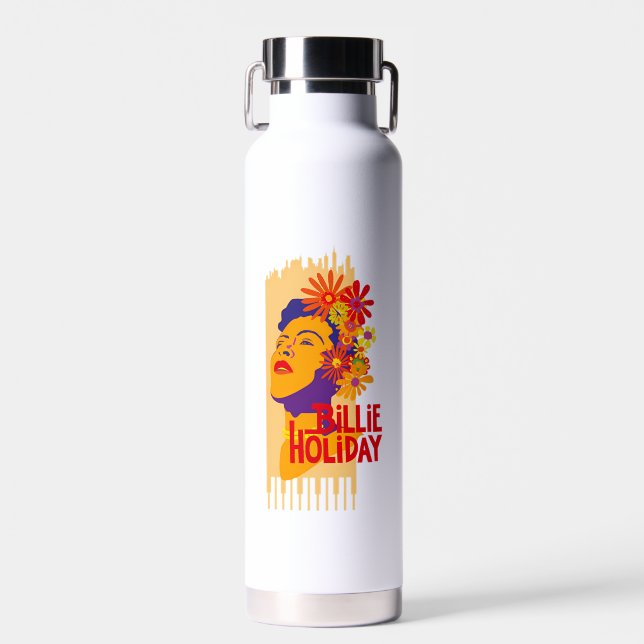 Billie Holiday Water Bottle (Front)