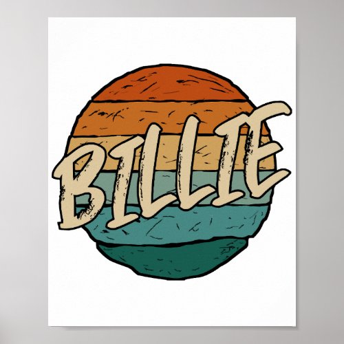 Billie Vintage Poster
