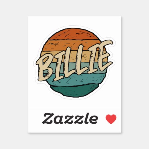 Billie Vintage Sticker