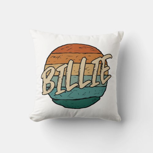 Billie Vintage Throw Pillow