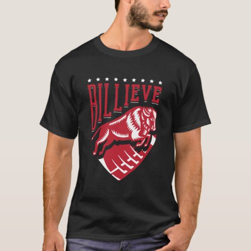 Billieve _ Bills Ny Buffalo Football Fan T_Shirt