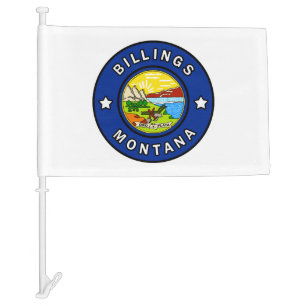 Billings Montana Car Flag