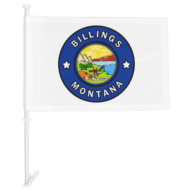 Billings Montana Car Flag (Front)