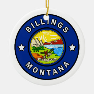 Billings Montana Ceramic Ornament