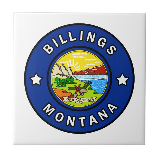 Billings Montana Ceramic Tile (Front)