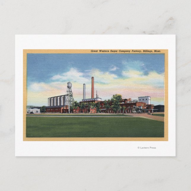 Billings, Montana - Great Western Sugar Company Postcard (Front)