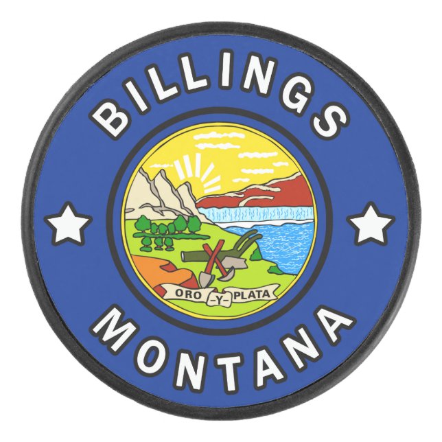 Billings Montana Hockey Puck (Front)