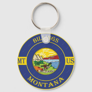 Billings Montana Keychain