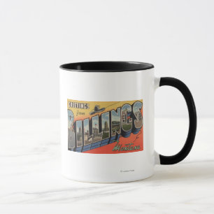 Billings, Montana - Large Letter Scenes 2 Mug