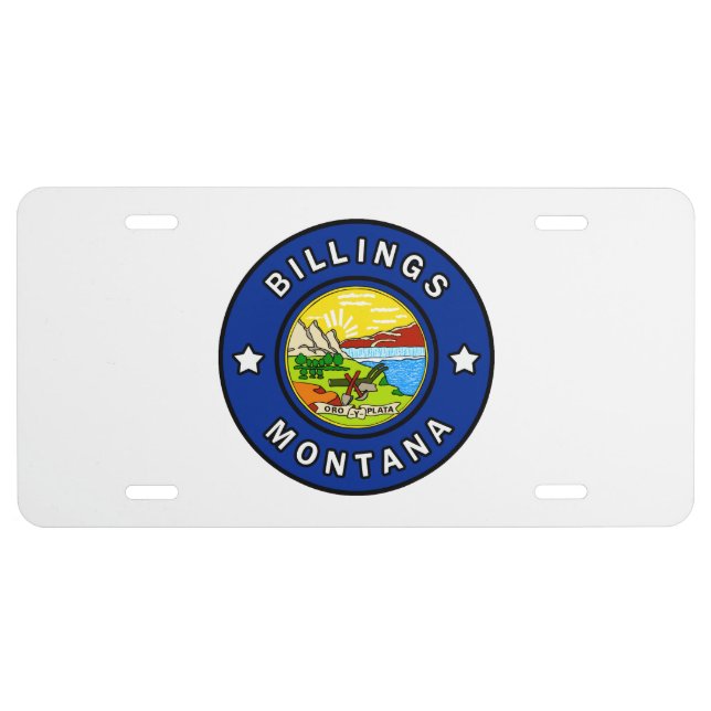 Billings Montana License Plate (Front)