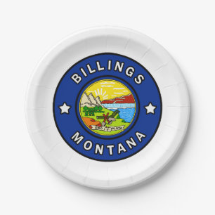 Billings Montana Paper Plates