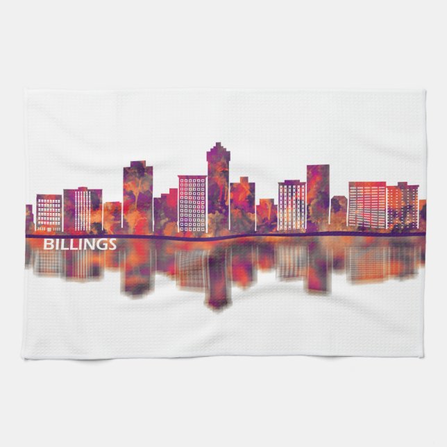Billings Skyline Kitchen Towel (Horizontal)