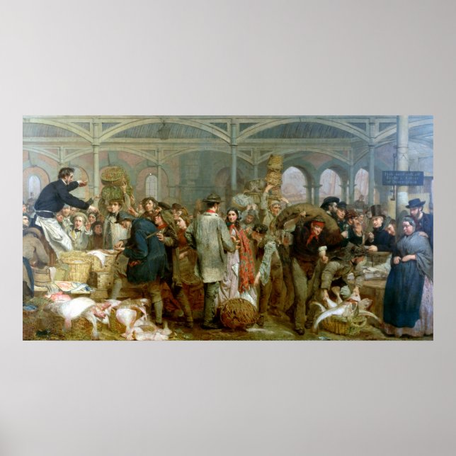 Billingsgate Fish Market Poster (Front)