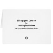 Billingsgate, London Cards (Back Horizontal)