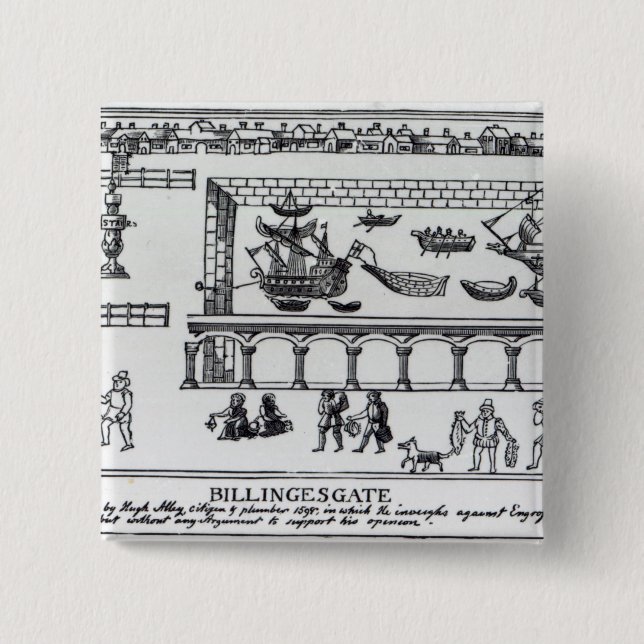 Billingsgate Market Pinback Button (Front)