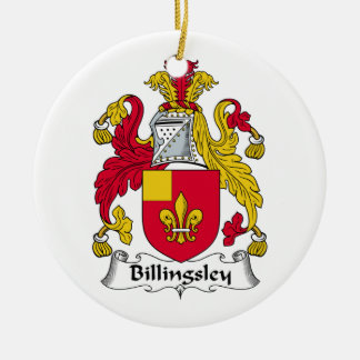 Billingsley Family Crest Ceramic Ornament