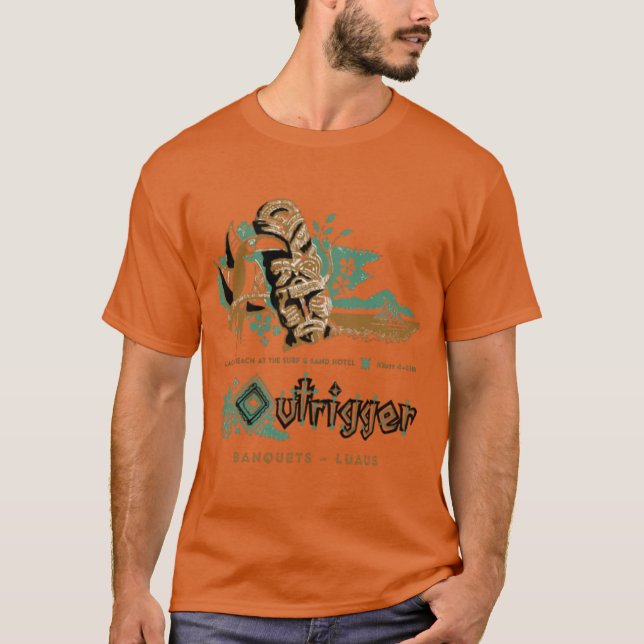 Billingsley's Outrigger v3 - Laguna Beach, CA T-Shirt (Front)