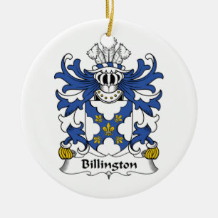 Billington Family Crest Ceramic Ornament