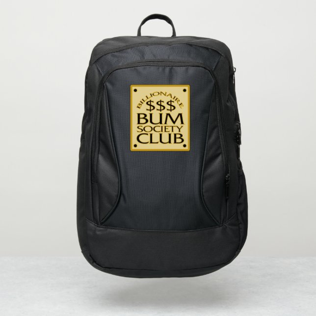 BILLIONAIRE BUM CLUB SOCIETY PORT AUTHORITY® BACKPACK (Front)