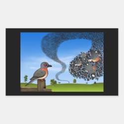 Billions of Passenger Pigeons Rectangle Sticker