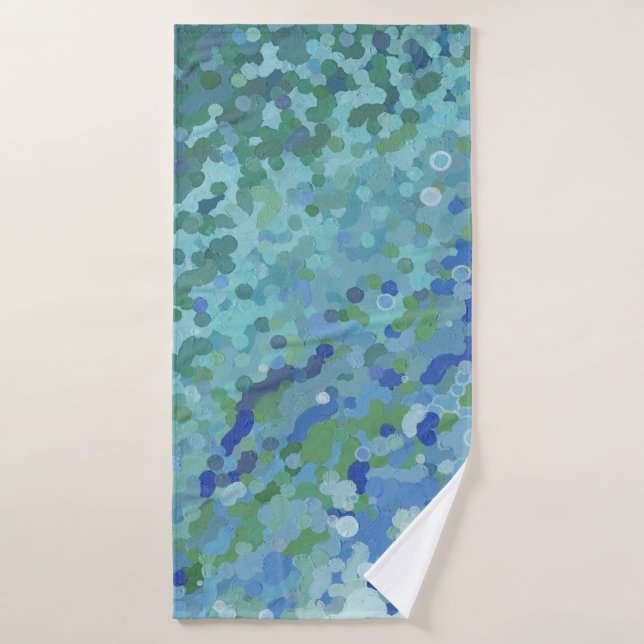 Billowing Wave Coastal Home Bath Towels by Juul (Bath Towel)