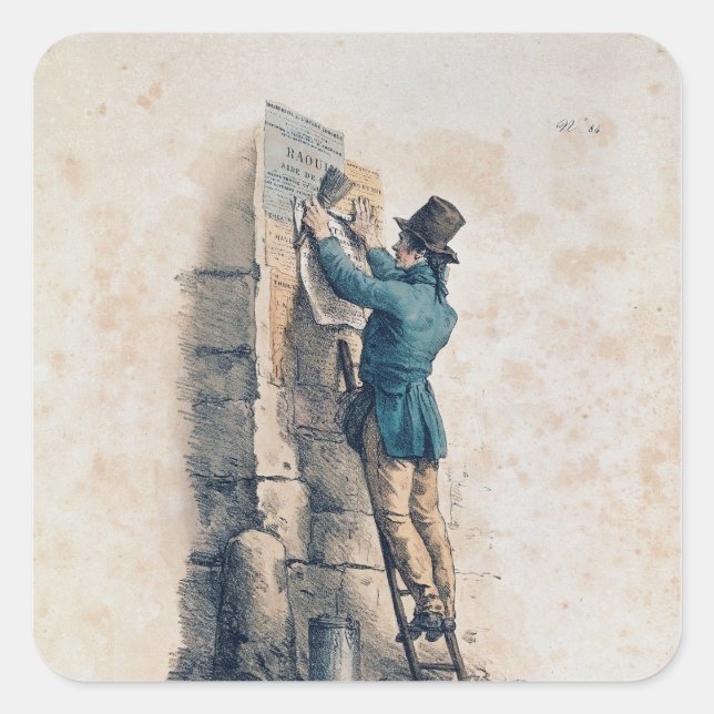 Billposter Square Sticker (Front)